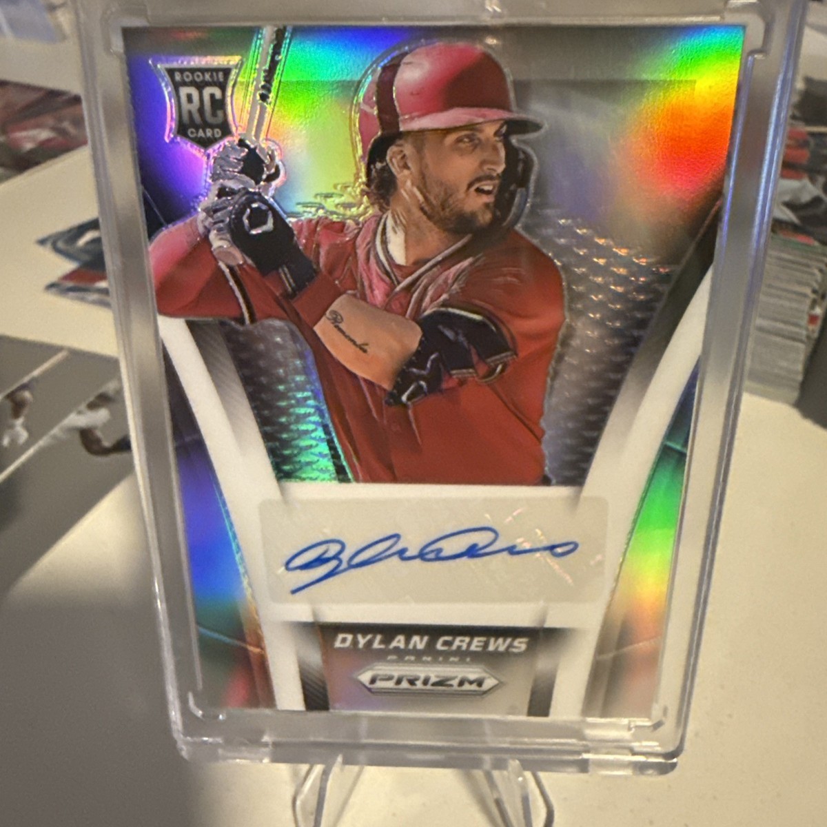 2025 Prizm Dylan Crews Throwback Signatures Prizm Rc Rookie Auto