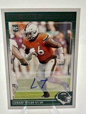 2024 Score - Rookies Leonard Taylor III #396 Signatures (AU, RC) Base Auto Miami