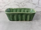 Vintage McCoy  USA Pottery 10" Green Planter