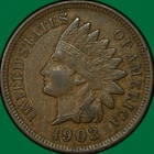 1903 Indian Head Cent Choice Extremely Fine XF+ Coin #39906