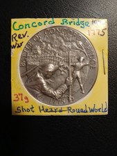 Concord Bridge  - America Independence  - 37 grams - .925 Silver  79.86 per troy oz