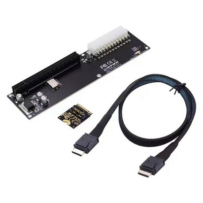 FüR Oculink SFF-8612 SFF-8611 Adapterkarte PCI-E 16X 2230 M.2 M-Key Adapter3504