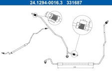 ATE Bremsschlauch 24.1294-0016.3 für RENAULT MEGANE 3 DZ0 BZ0 KZ0 SCÉNIC JZ0 CC