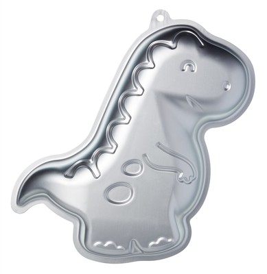 Neu KitchenCraft Silber eloxiert Neuheit Dinosaurier geformt Dekoration Kuchenform