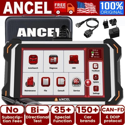 ANCEL DS600 Elite Car Diagnostic Scanner CANFD DOIP Active Test All Systems US