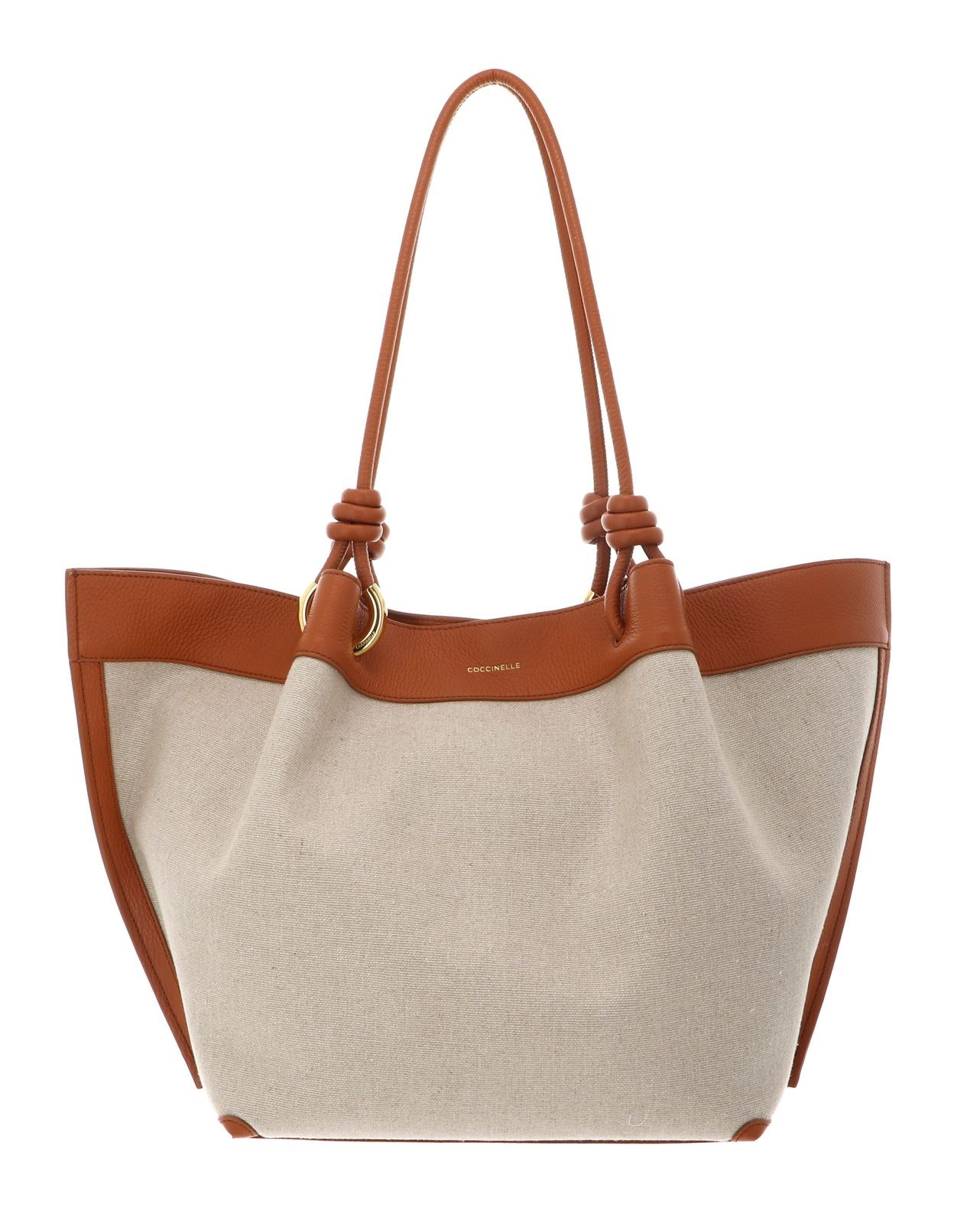 COCCINELLE shoulder bag Finn Canvas Handbag Natural / Crab