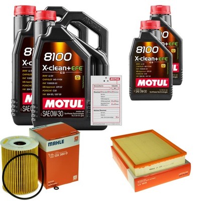 MAHLE Inspektionspaket 12L MOTUL 8100 X-CLEAN 0W-30 für Mercedes-Benz Sprinter