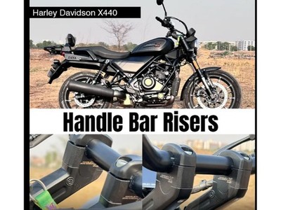 Fit For Harley Davidson 400X Handlebar Risers Pair Black