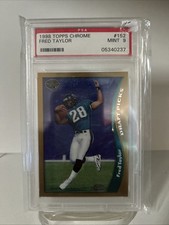 1998 Topps Chrome Football Fred Taylor (Rookie Card) (#152) PSA9 PSA. rookie card picture