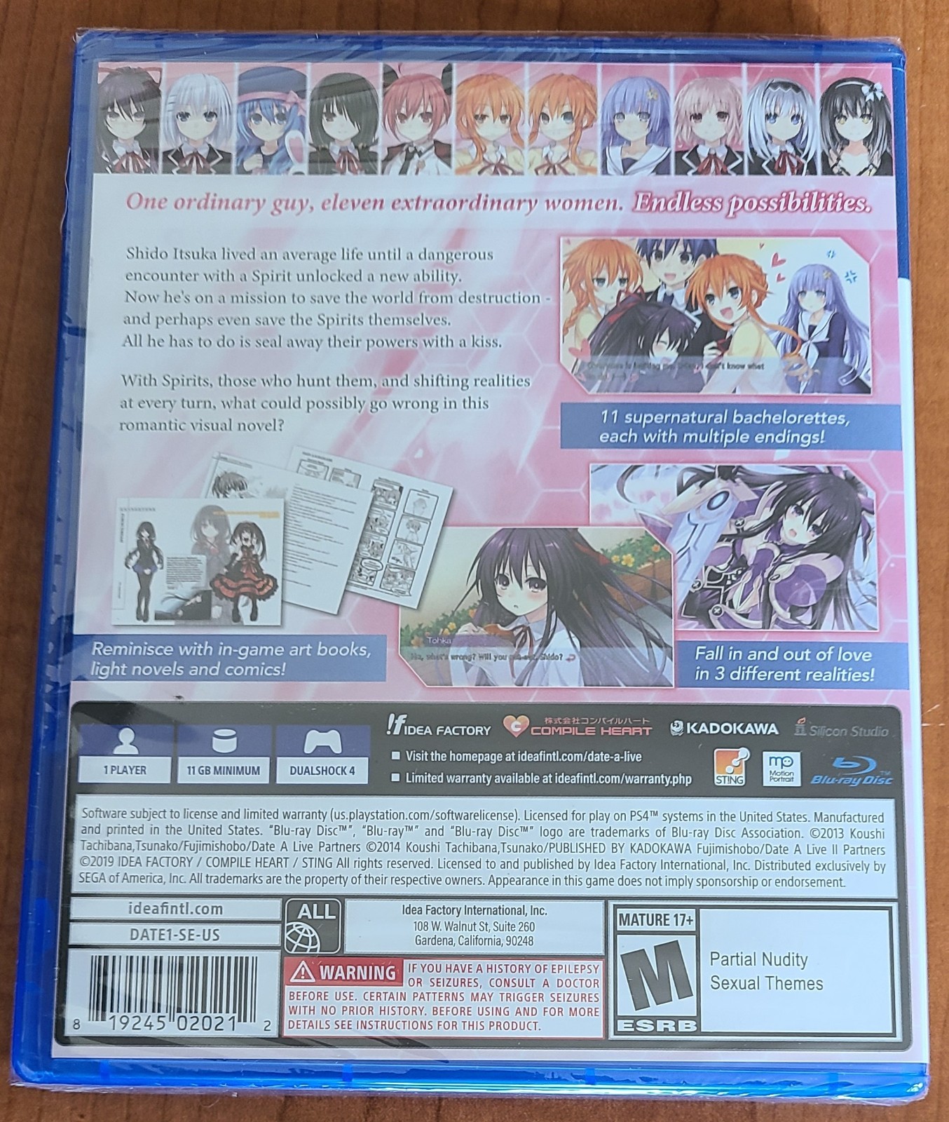 Date A Live: Rio Reincarnation - PlayStation 4 (PS4 - NEW)