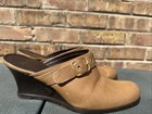 COACH Bethany Wedge Mule Tan Leather Womens Size 9.5 B — photo 3
