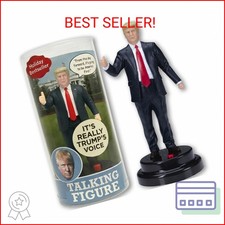 Donald Trump Talking Figure with Real Voice - Fathers Day Present for Dad - Pres