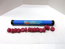 BUEHLER 1-1/4  RED PHENOLIC PREMOLDS MOLDING POWDER LOT OF 15
