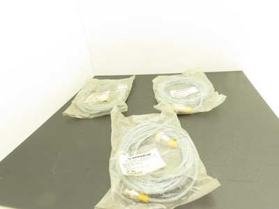 Turck RKM 40-6M-RS 4.4T 4-Pin Molex to 4-pin M12 6-Meter Hybrid Cable Lot of 3