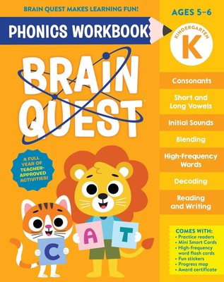 Brain Quest Phonics Workbook: Kindergarten Workman Publishing Taschenbuch 2025