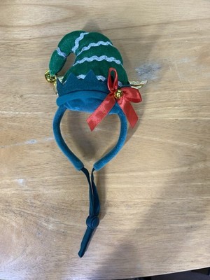 Merry & Bright Dog Headpiece Elf Hat Holiday Christmas XS/S ? Jingle Bells