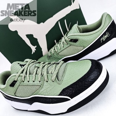 Jordan Flight Court US 8.5 Mens Oil Green Black White Retro Nike NIB