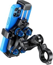 Motorcycle Phone Mount- Vibration Dampener High-Speed Secure Lock Motorcy...