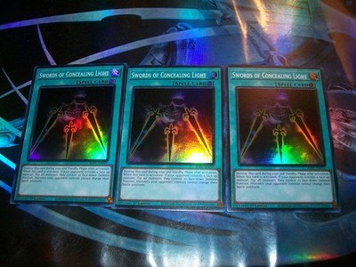 3x Swords of Concealing Light 1st Edition Super Rare RA05-EN059 Yu-Gi-Oh!