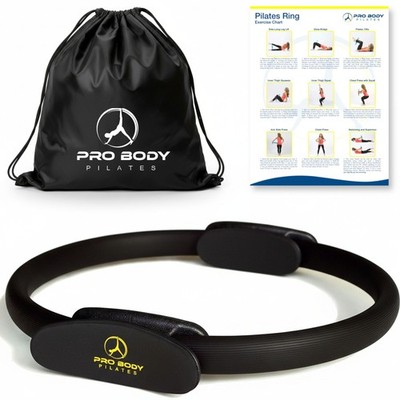 ProBody Pilates Fitness Circle   14 Inch Ring for One Size, Black