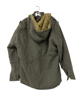 Marc Ecko Cut & Sew Mens Parka Jacket Size 2XL Gray Cotton Detachable Hood NWT