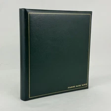 Exposures 3 Ring Green Leather Photo Album w/ Sleeves Reading Soaring Hawk Ranch