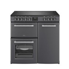Belling Farmhouse 90cm Electric Range Cooker 5 Zone Anthracite 90E Grade C