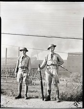 Smoke pours from busy smokestack of Youngstown Sheet & Tube Compan- Old Photo