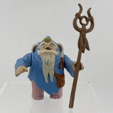 Cartoon Logray W  Staff- Vintage 1985 Kenner Ewoks Star Wars Original NO REPRO