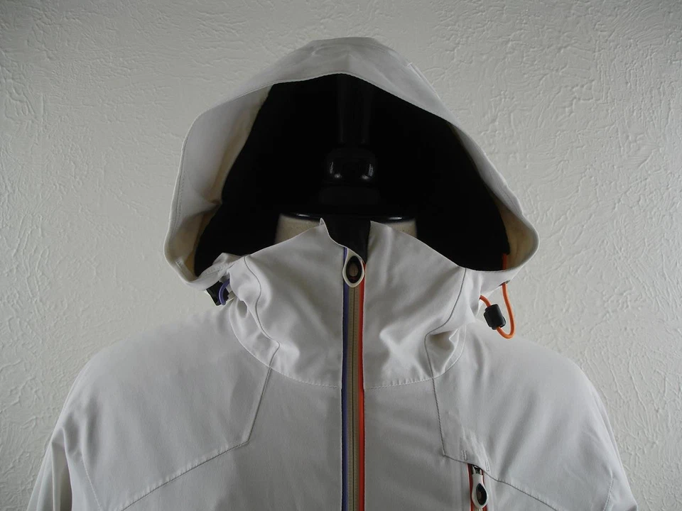 Jaqueta feminina M Kjus branca momentum premium ganso para esqui snowboard casaco Recco - Imagem 3 de 4