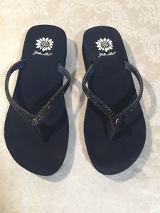 yellow box custard flip flops