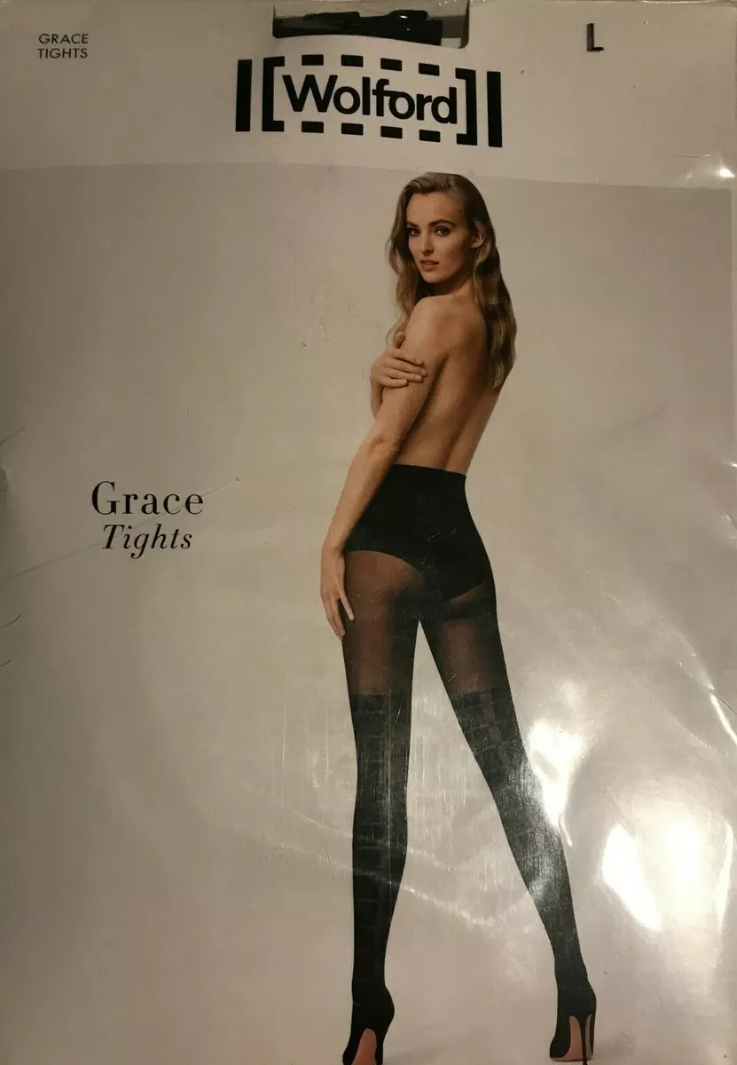 Wolford Grace Tights Size: Large Color: Black / Black 14688 - 32