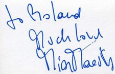 Mia Maestro ACTRESS and SINGER autograph, signed card