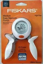 Fiskars Medium Squeeze Punch 1" ~ High Five ~ Hand ~ Handprint ~ FREE SHIP ~ NEW