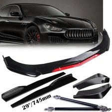 Front Rear Bumper Lip Spoiler Splitter+Body Kits For Maserati Ghibli