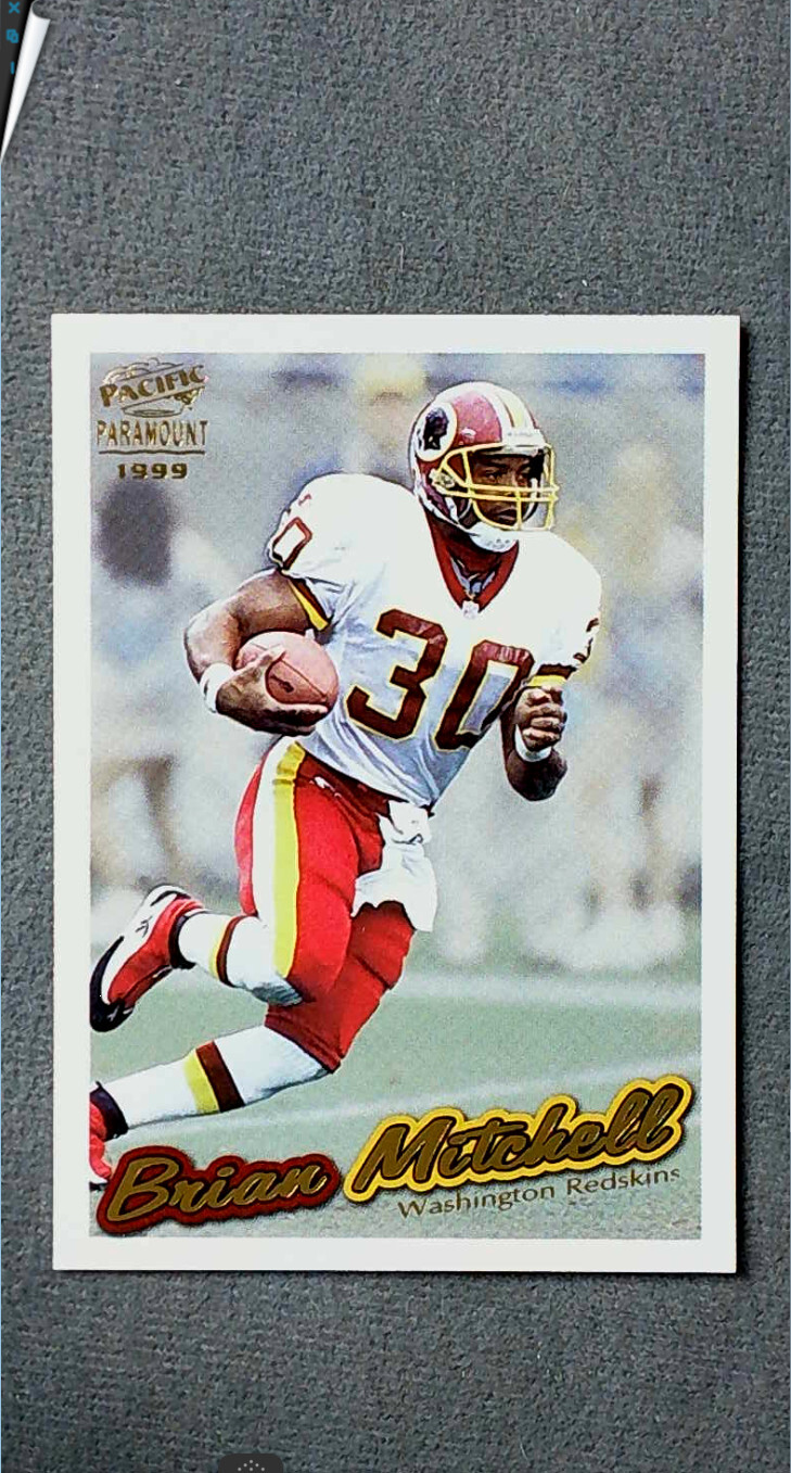 1999 Pacific Paramount Gold #249 Brian Mitchell Redskins