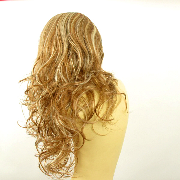 Perruque Longue Bouclée Blonde Cuivrée – Synthétique – Taille Moyenne – Avec étiquettes – Style Lioness