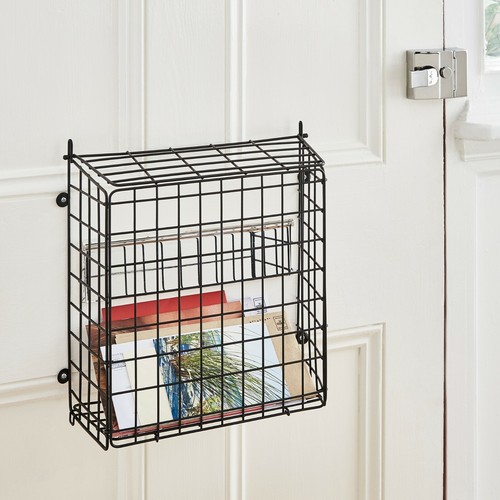 Clapet de boîte aux lettres. Fente à lettres pour portes et clôtures en acier noir