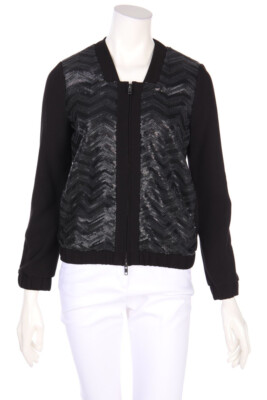 hoss INTROPIA Blouson Jacket Sequins EUR 34 = D 36 black NEW