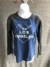 Womens Kendall And Kyle Long Sleeve Los Angeles Shirt Size Small