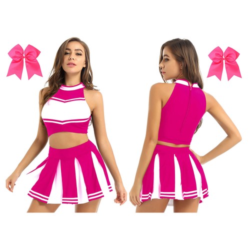 Women's Cheerleading Costume Musical Party Uniform Anime Cosplay Fancy Dress - Picture 87 of 119