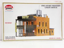 MODEL POWER HO U/A "TWO STORY WESTERN UNION OFFICE" PLASTIC MODEL KIT #452