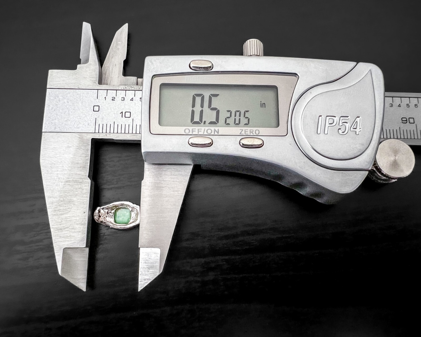 Green Simulated Fire Opal Square Unique Sterling … - image 4