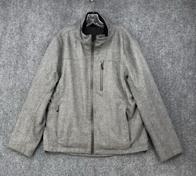 LL Bean Men s M Gray Full Zip Jacket Primaloft Outdoor Classic Hiking Outdoor