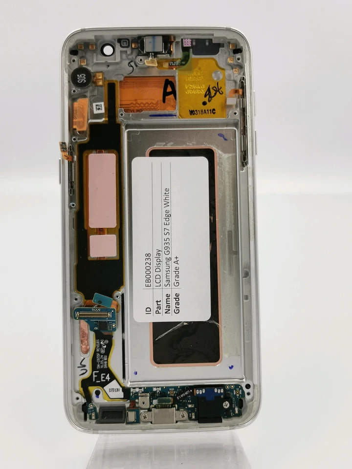 Pantalla LCD Samsung GENUINA para Galaxy S7 Edge SM-G935 Blanca A+ 238 Foto 3 de 3