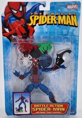2006 Toy Biz Marvel Legends the Amazing BATTLE-ACTION SPIDER-MAN 6'' Figure New