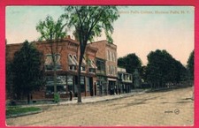 Bakers Falls Corner, Hudson Falls, New York 1910 Valentine & Sons Post Card