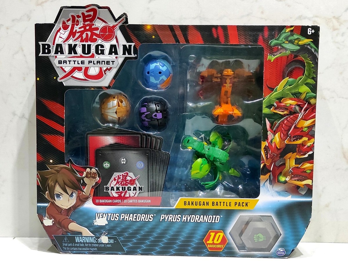 BAKUGAN Battle 5-Pack Ventus PHAEDRUS Pyrus HYDRANOID VICEROX
