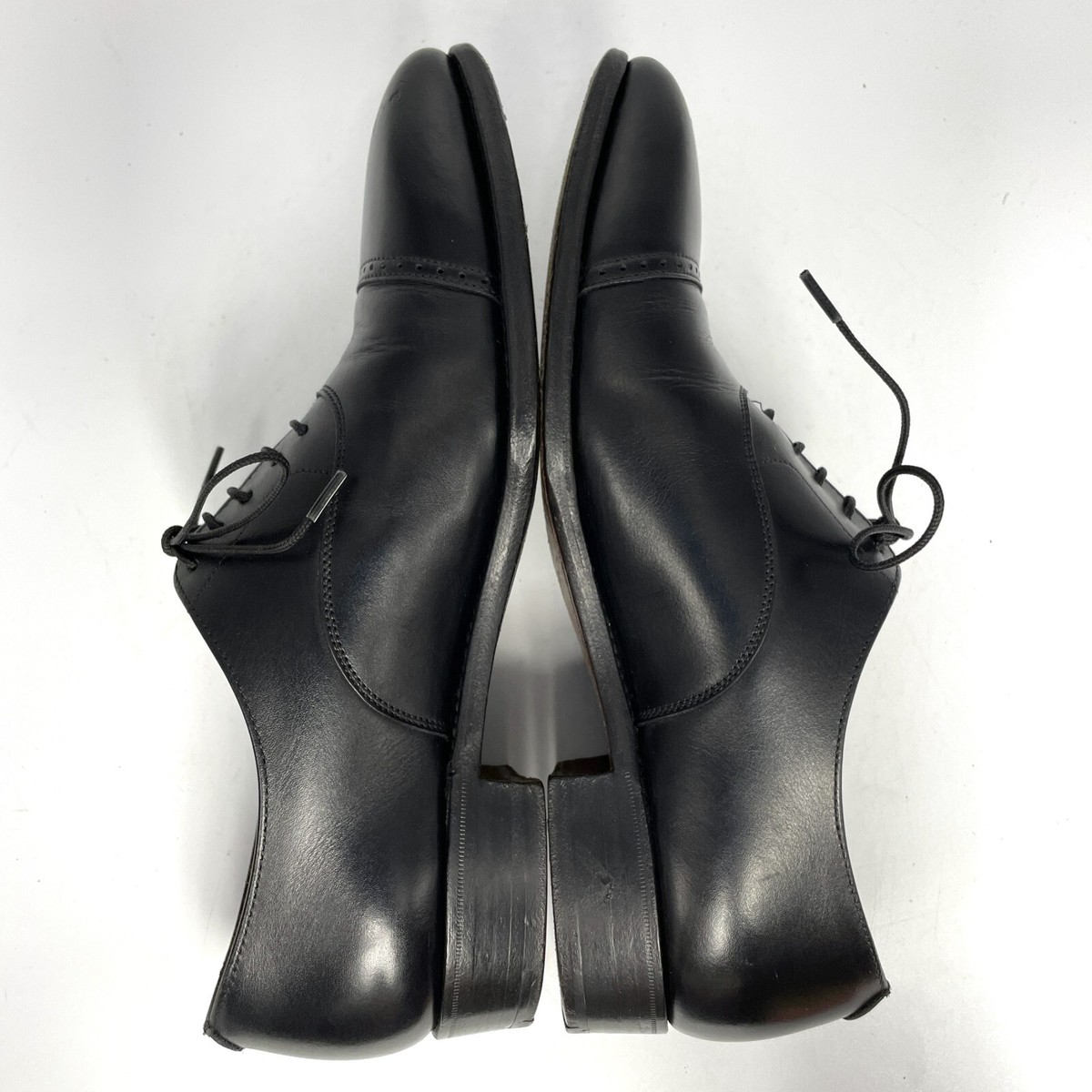 Crockett & Jones Black Cap Toe Oxfords Women's Shoes GRENDON