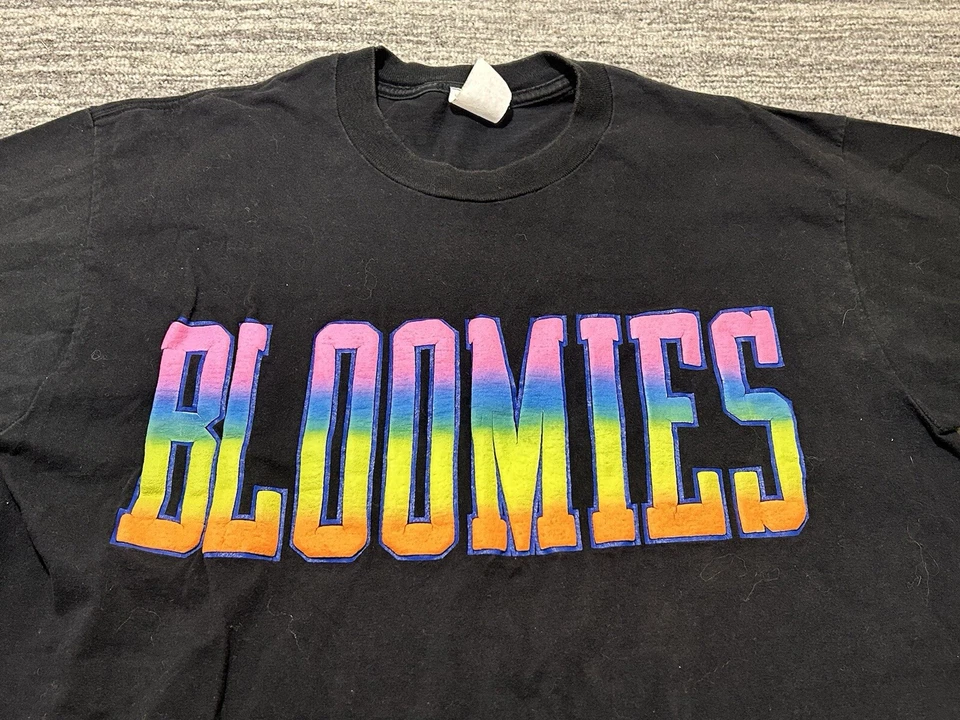 ВИНТАЖНАЯ РУБАШКА BLOOMIES BLOOMINGDALE для взрослых очень большой поп-арт KEN СДЕЛАНО РЕДКАЯ - Изображение 2 из 4